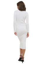 Load image into Gallery viewer, Cardigan, Long Sleeve, Button-Down, Ribbed Knit, Midi Dress