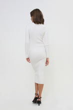 Load image into Gallery viewer, Cardigan, Long Sleeve, Button-Down, Ribbed Knit, Midi Dress