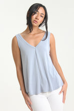 Load image into Gallery viewer, Our casual fit, v-neck tank. Elevated by a simple center front and back seam, enjoy the soft feel of this knit. Pair it with shorts, denim jeans or trousers, for those days you simply need to "throw something on."