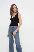 Load image into Gallery viewer, Ribbed Knit, One-Piece, V-Neck, Bodysuit