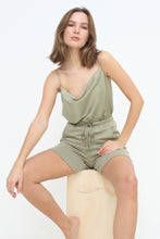 Load image into Gallery viewer, Drawstring, biker short length, pocketed sweat pants, lounge shorts.
