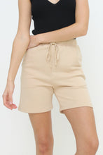 Load image into Gallery viewer, Drawstring, biker short length, pocketed sweat pants, lounge shorts.