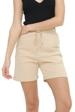 Load image into Gallery viewer, Drawstring, biker short length, pocketed sweat pants, lounge shorts.