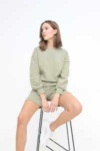 Knit, Long Sleeve, Sweat Shirt, Lounge Top