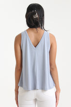 Load image into Gallery viewer, Our casual fit, v-neck tank. Elevated by a simple center front and back seam, enjoy the soft feel of this knit.  Pair it with shorts, denim jeans or trousers, for those days you simply need to &quot;throw something on.&quot;
