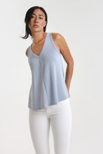 Load image into Gallery viewer, Our casual fit, v-neck tank. Elevated by a simple center front and back seam, enjoy the soft feel of this knit.  Pair it with shorts, denim jeans or trousers, for those days you simply need to &quot;throw something on.&quot;
